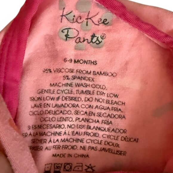 Kickee Pants Bamboo Pink One Piece Footed Sleeper Size 6-69 Months - Picture 6 of 7